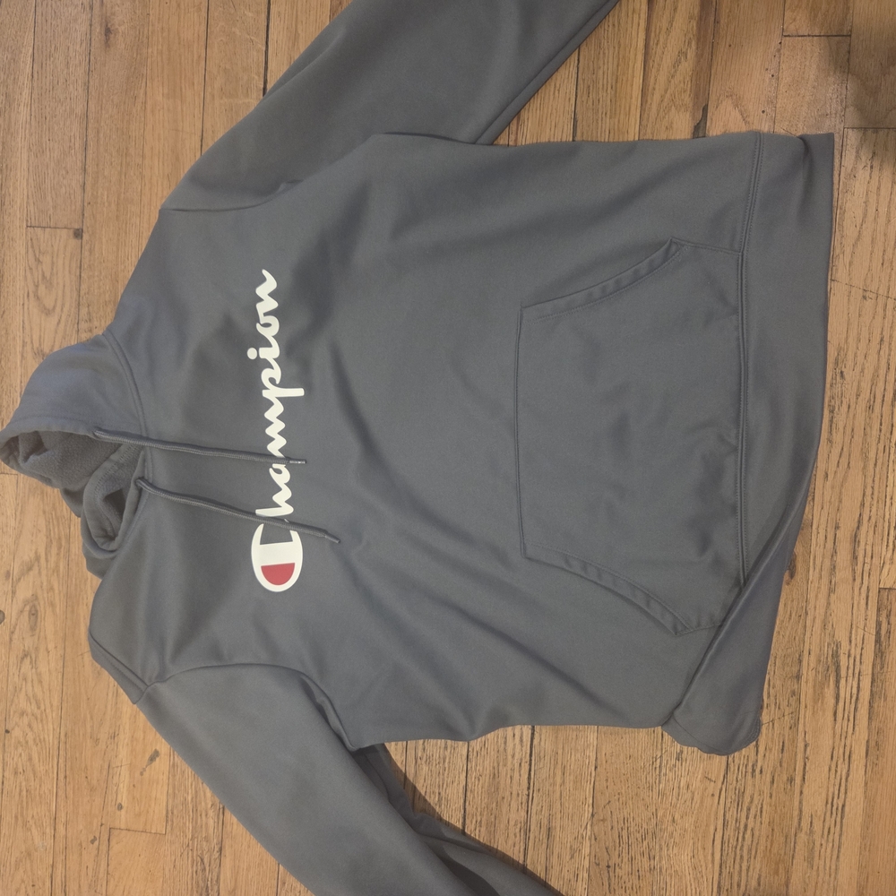 Champion Steel Gray Pullover Hoodie
